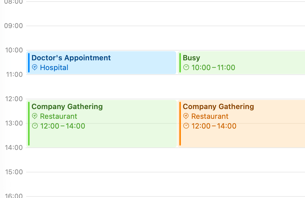 Screenshot of macOS Internet Accounts settings showing iCloud, Google and Personal calendar accounts